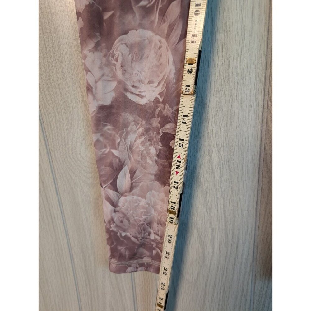 Athleta Women's Antoinette Velvety Pink Printed Elation Top Leggings Set Small - Picture 11 of 11